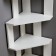 Corner rack 380x380x1563 cm, white