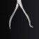 Pedicure nippers "Premium", hidden spring, curved handle, 12.5 cm, blade length - 17 mm, silver color