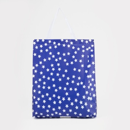 Household bag without fastening, blue color-1
