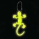 The reflective element "Lizard", 10 × 6.5 cm, yellow color