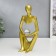 Polystone souvenir "Abstraction - openness, with a ball" gold 24x7.5x11 cm