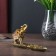 Polystone souvenir with a stand under the incense "Elephant on the sheet" 9x17x5 cm