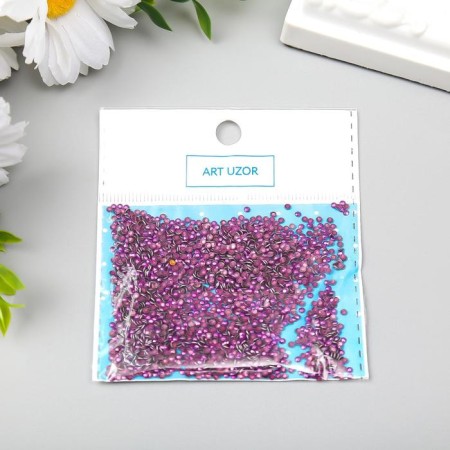 Decor for creativity Metal "Lilac circles" set 2000 pcs 0.2x0.2 cm-2