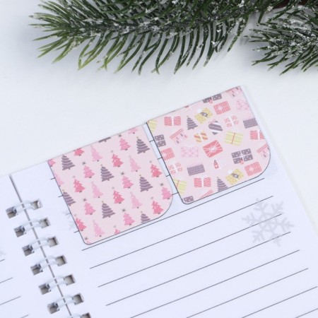 Gift New Year's set. Notepad and magnetic bookmarks of the "Magic Year!"-3
