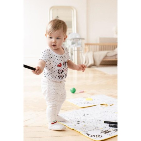 Soft puzzle for kids coloring “Mom and babies”, size 60x90 cm, 56 parts, crumb I-11