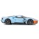 Racing machine BBURAGO 2019 Ford GT Heritage Edition, Die-Cast, 1:32, Orange-blue color