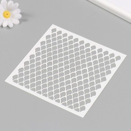 Plastic stencil "Texture" 15x15 cm-1