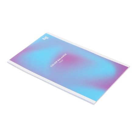 Notepad A6, 24 sheets in a cage on the paper clip "Monocolor. Gradient", cover Cover Cardboard, Block 60 g/m2, mix-9