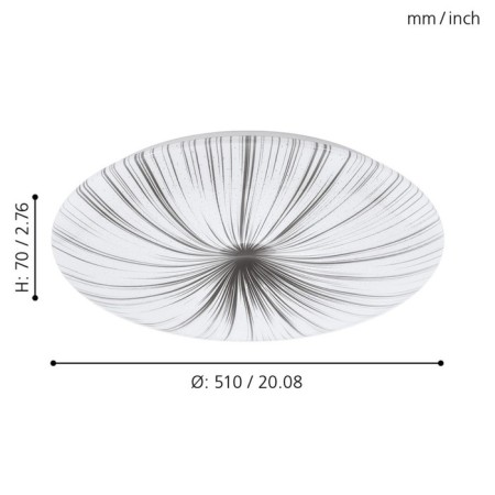 NIEVES lamp, 1x33W LED, 3000K, 3700LM, white color-1