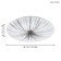 NIEVES lamp, 1x33W LED, 3000K, 3700LM, white color