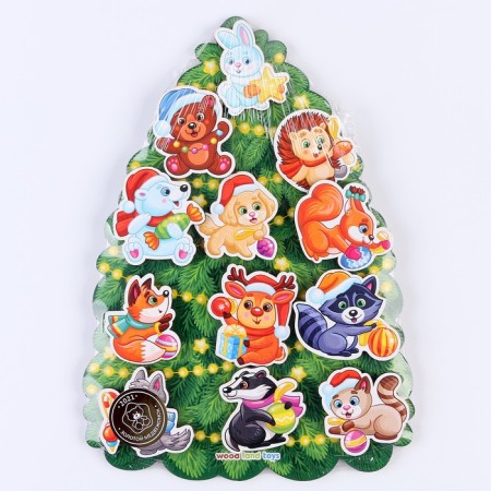 Porter "animals on the Christmas tree", on Velcro-6