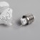 A set of Christmas tree balls “White Christmas trees” 3 pcs., Battery, 5 LED, glow white glow