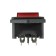 Key switch 250 V 6 A (4C) On -OFF red with backlight and plug C14 3pin Rexant