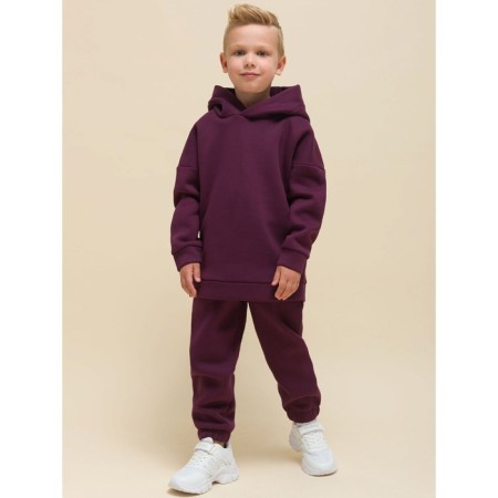 Baby trousers, height 104 cm, burgundy color-2