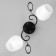 Ceiling Ceiling Maggie 2HE27 40W Black, Chrome