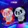 3D puzzle "Panda", crystalline, 53 details, Mix colors