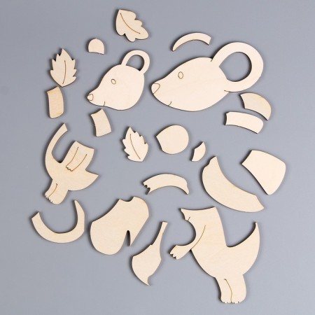 Puzzle-painting "Mice", series "Funny toys"-3