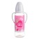 A bottle for feeding Gift "Strawberry milk", classic throat, 250 ml., 0 months, with a nipple, with handles
