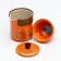 A set for a tea ceremony of 5 items, 3 persons, a cup of 46 ml, a kettle 250 ml, orange