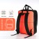A backpack - a bag, Erich Krause, a wallet from textiles, artificial leather, coral color