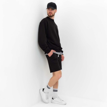 Men's shorts mist men’s casual size 48, black-1