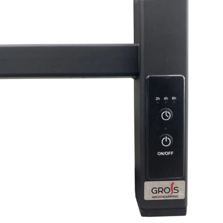 Electric towel Grois Alex, 500x800 mm, 8 crossbars, lower, black-3