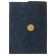 Organizer on Rings A6+, 80 sheets, leatherette, with a valve, a line, with a handle, in a gift box, blue