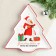 Ceramic plate "Magic New Year", 23x22x2 cm, white color
