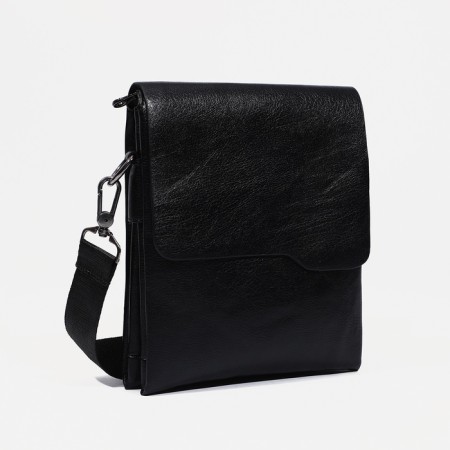 Male bag, black color