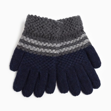 Baby gloves, dark blue/gray color, size 17 (10-12 years)