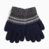 Baby gloves, dark blue/gray color, size 17 (10-12 years)