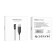 Hoco Y5 Pro/Y7/Y8, 61 cm, Black Black Charges Cable