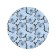 Pareo and beach rug "Butterflies", d = 150 cm