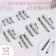Assorted basics for brooches, 45 /40 /32 /30 /25 /20 mm, 12 pcs, silver color
