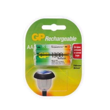 Battery GP, NI-MH, AA, HR6-2BL, 1.2V, 1300 mAh, blister, 2 pcs.