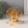 Summary Metal for 1 candle "Butterfly in a circle" d = 4.5 cm gold 6.2x11.2x10.5 cm