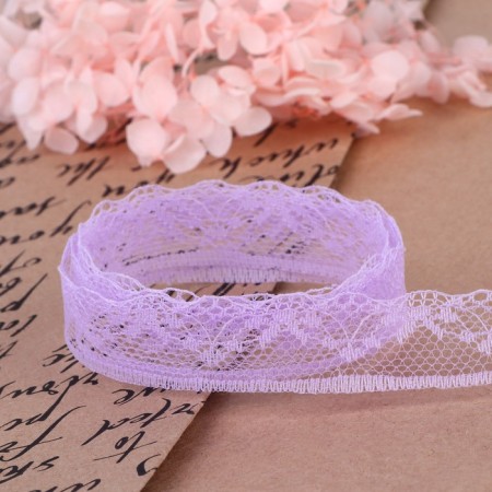 Capricon lace, 20 mm × 10 ± 1 m, lilac color-2