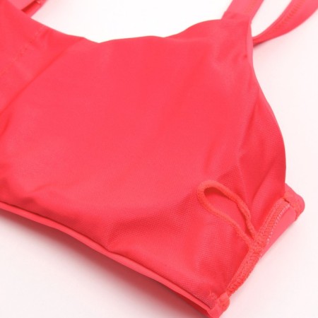 Female Separate Minaku swimsuit with rhinestones, pink color, size 48-9