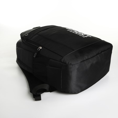 Youth backpack with a zipper, 4 pockets, black color-4