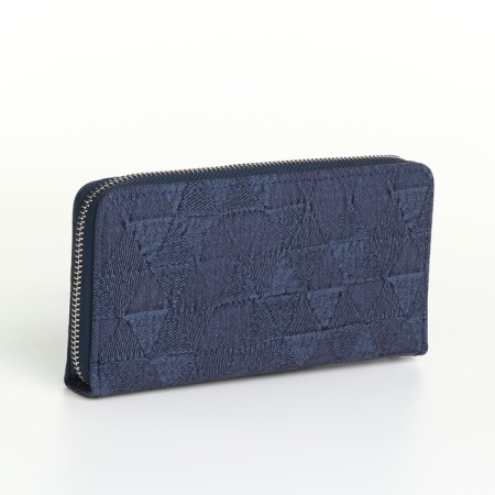 Women's wallet with lightning, blue color-1