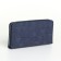 Women's wallet with lightning, blue color