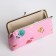 Cosmetic bag on the farmar, pink color