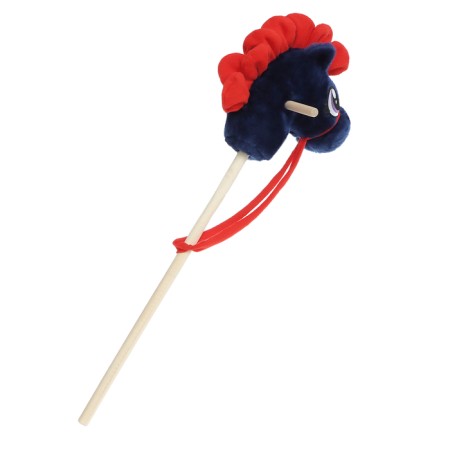 Soft toy "Horse-horseman", on a stick, mix, blue color-7