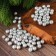 Figure for crafts and decor "Shar", set of 100 pcs., Size 1 pc. 0.4-0.7 cm, silver color