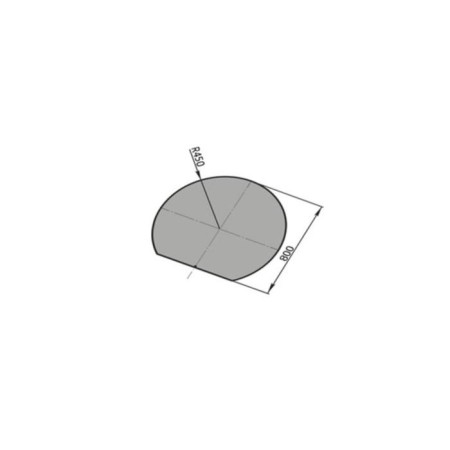 The sheet is tributary, round, antique bronze, steel 1.2 mm, 90 x 80 cm-3