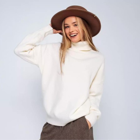 Women's sweater, milk color, size 46-50-1