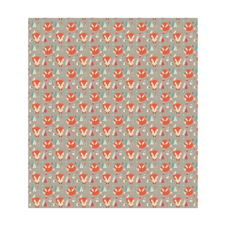 A set of napkins for setting the table "tricky chanterelles in the forest", rectangular, size 32x46 cm, 4 pcs-2