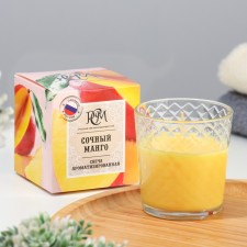 Aromatic candle in a glass 