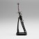 Souvenir weapon "Katana on the stand", black scabbard with red rhombuses, 20cm