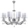 Suspended chandelier Flippe 8xe14 40w, size 86x86x53-110 cm, color chromium